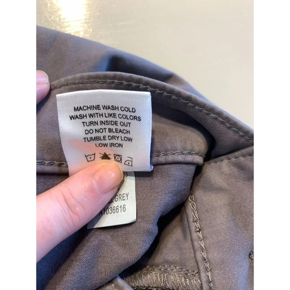 Lila Ryan Womens Tapered Trouser Steel Grey Cotton Blend Size 2 - Picture 7 of 11